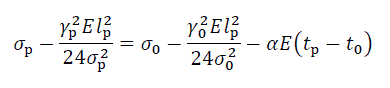 Уравнение состояния провода